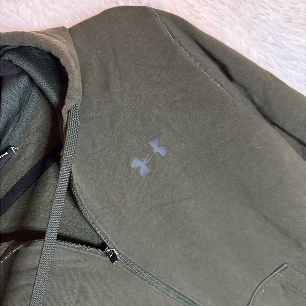 Under Armour Olive Full-Zip Fleece Jacket